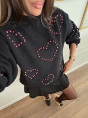 Taş Kalp İşleme Yumoş Kazak