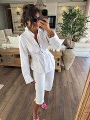 Belden oturtma gömlek