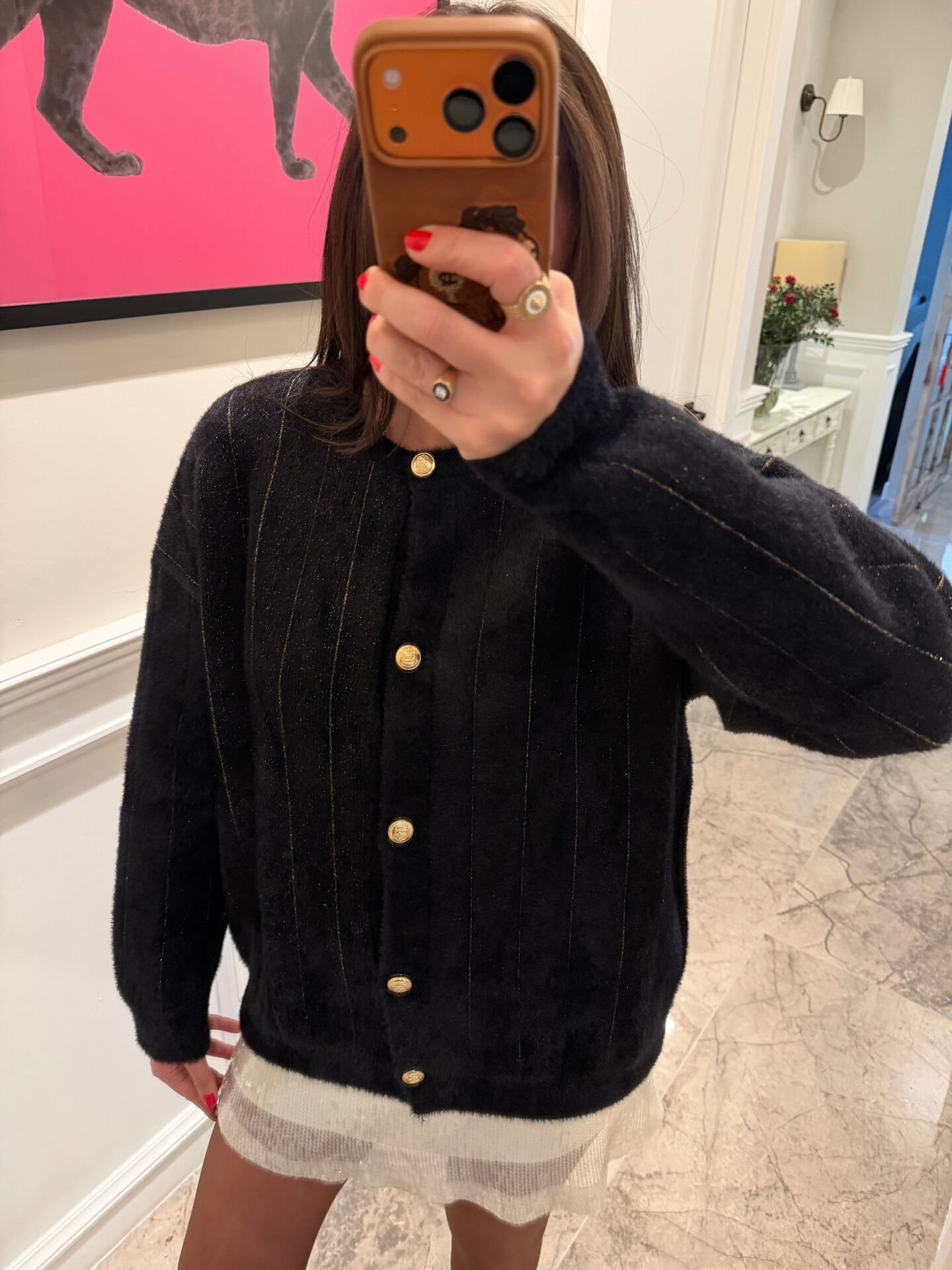 Işıltılı Yün Hırka