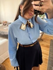 Diana belden kulplu gömlek