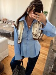 Diana belden kulplu gömlek