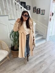 Nubuk Taş Trençkot