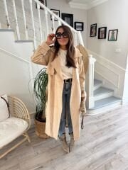 Nubuk Taş Trençkot