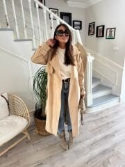 Nubuk Taş Trençkot