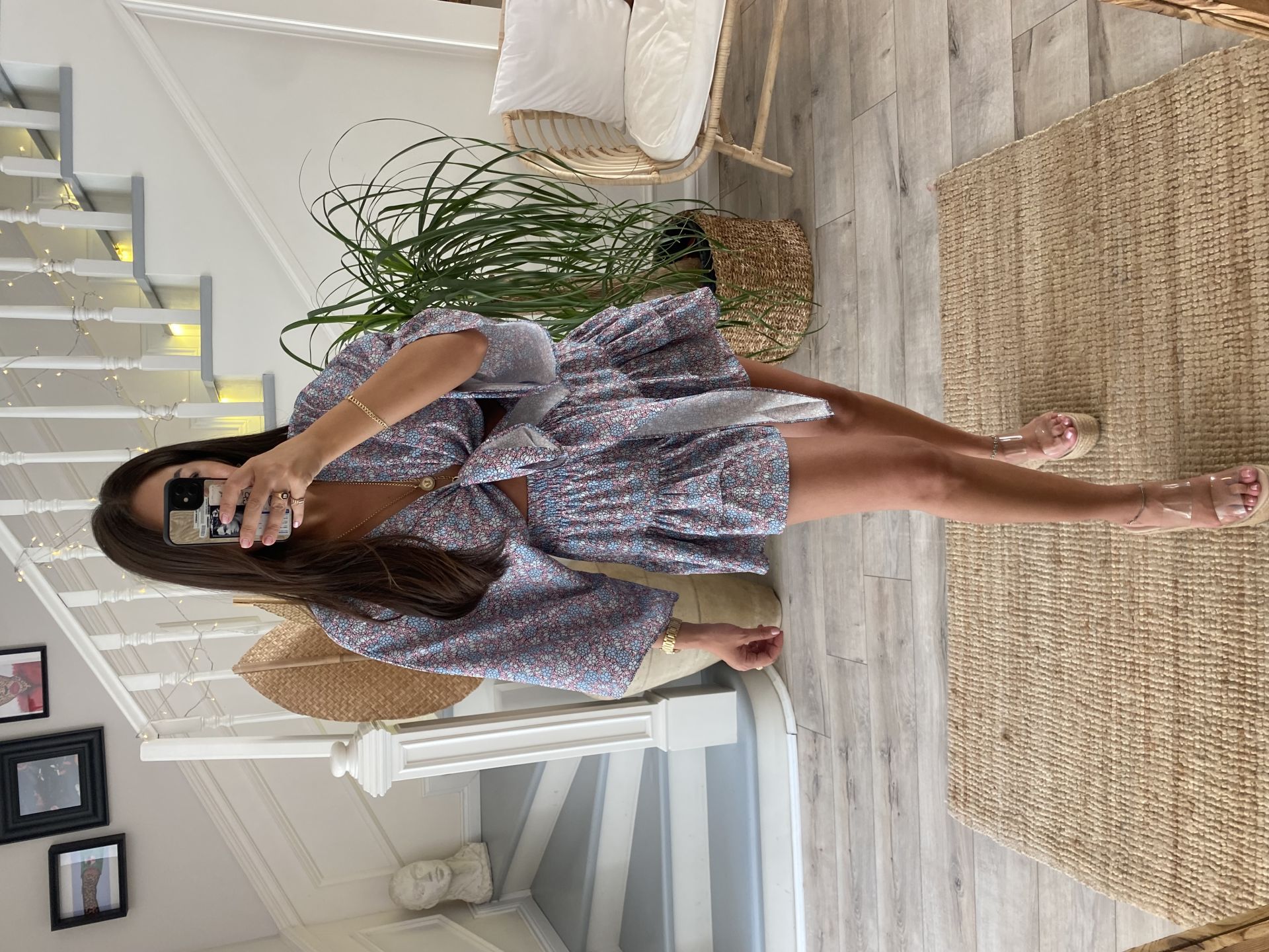 Bağlamalı bluz & şort takım