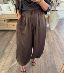 Kahve şalvar pantolon