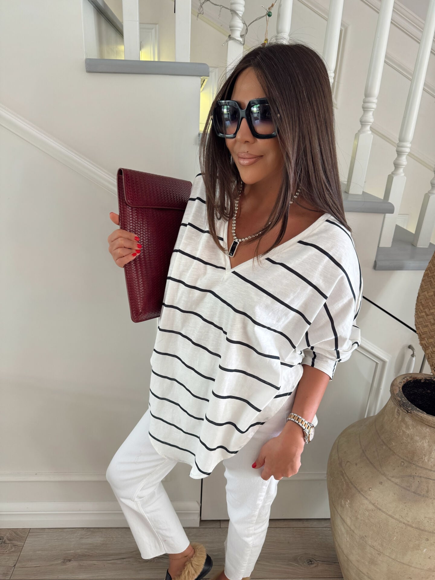 ÇİZGİLİ YARASA KOL ASİMETRİK BASIC