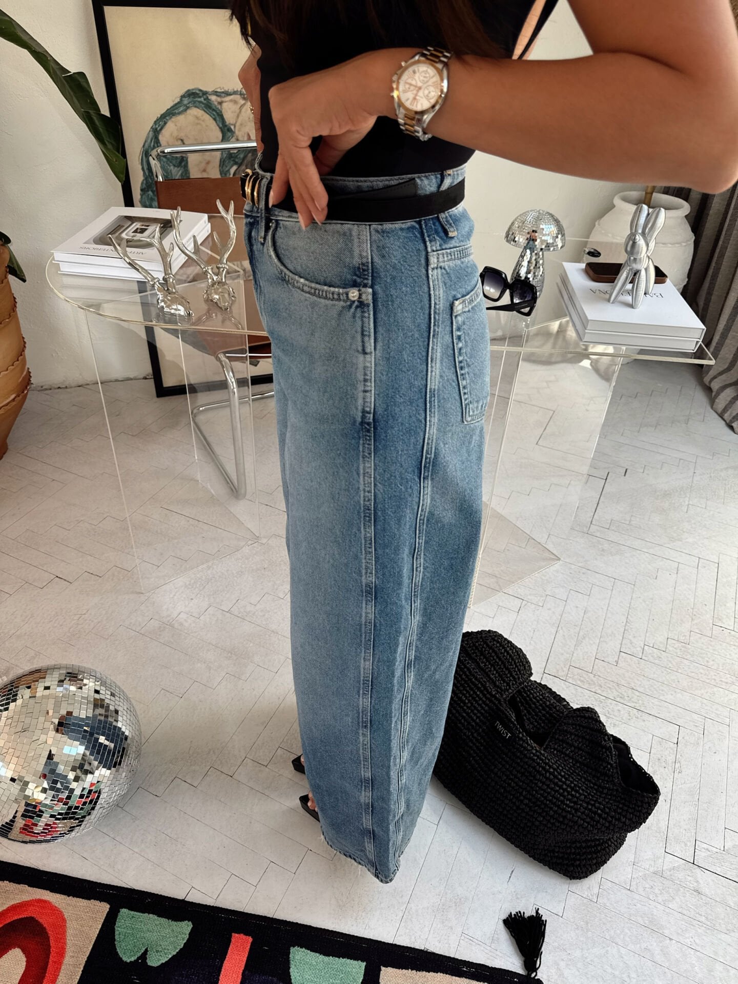 Mango Baggy Eskitme Jean