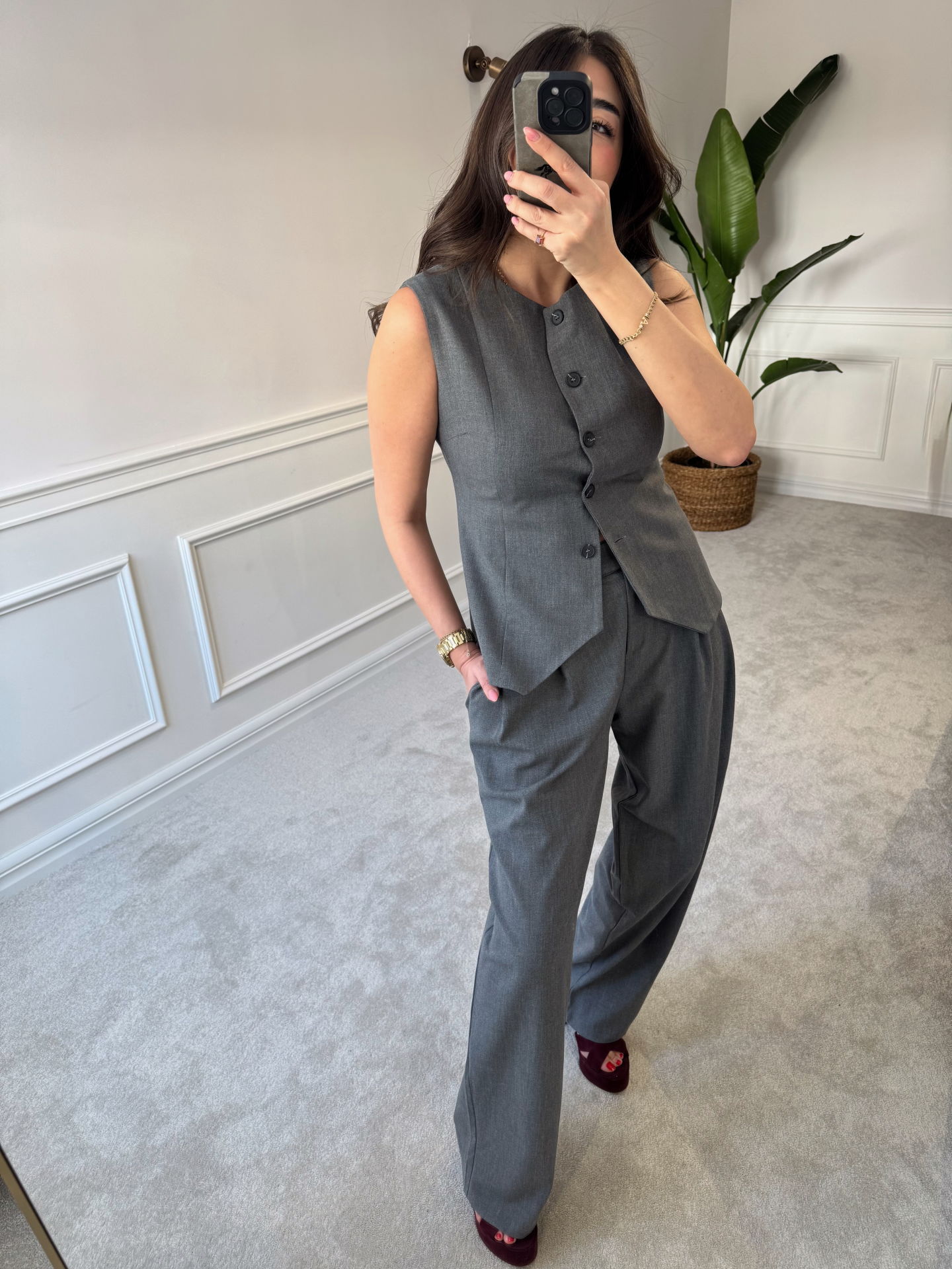 Karol pantolon & yelek takım