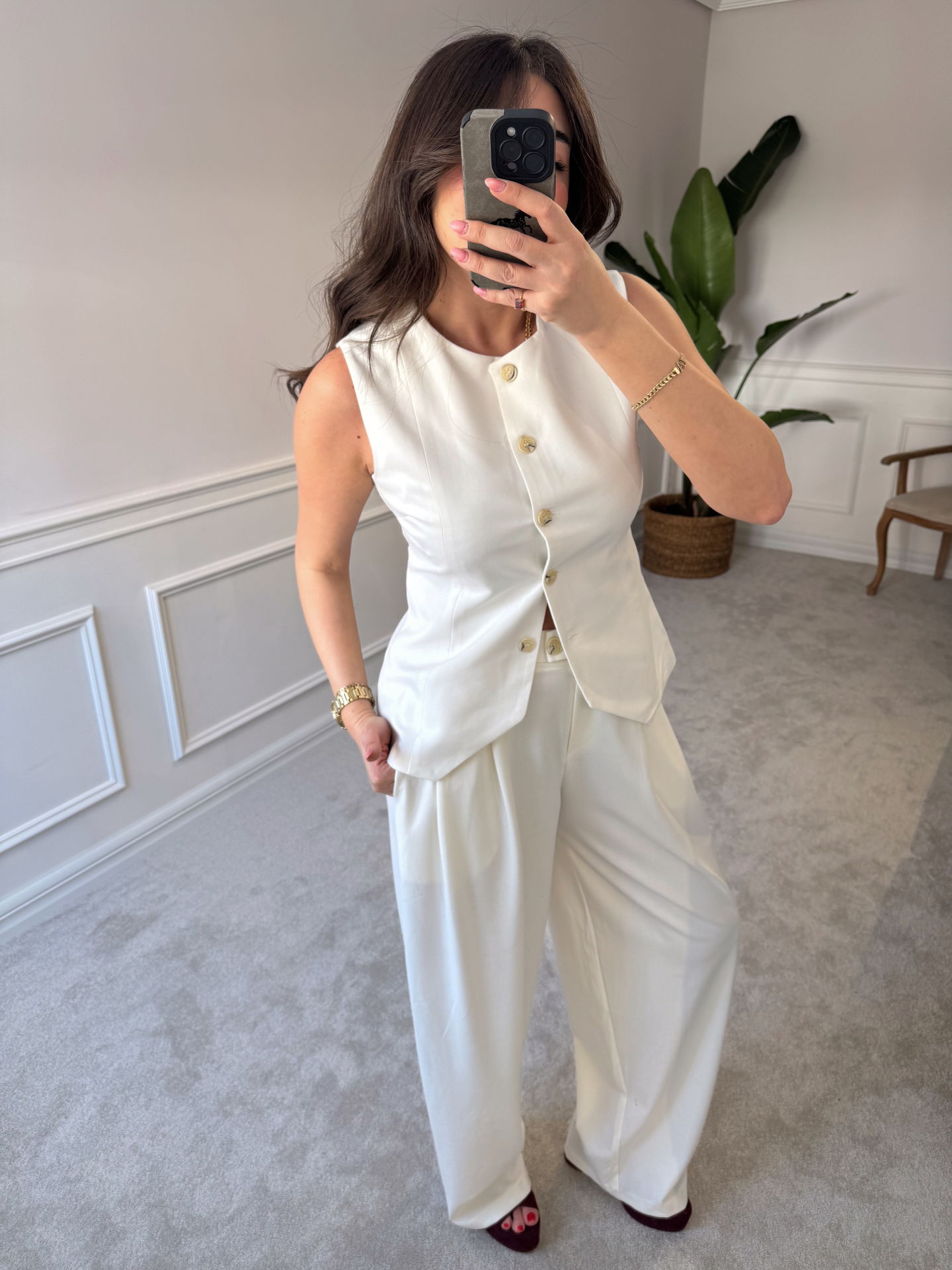 Karol pantolon & yelek takım