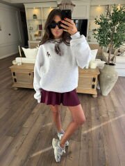 Fularlı Bambi sweatshirt