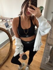 Alo Yoga Şeritli Takım