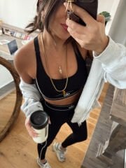 Alo Yoga Şeritli Takım