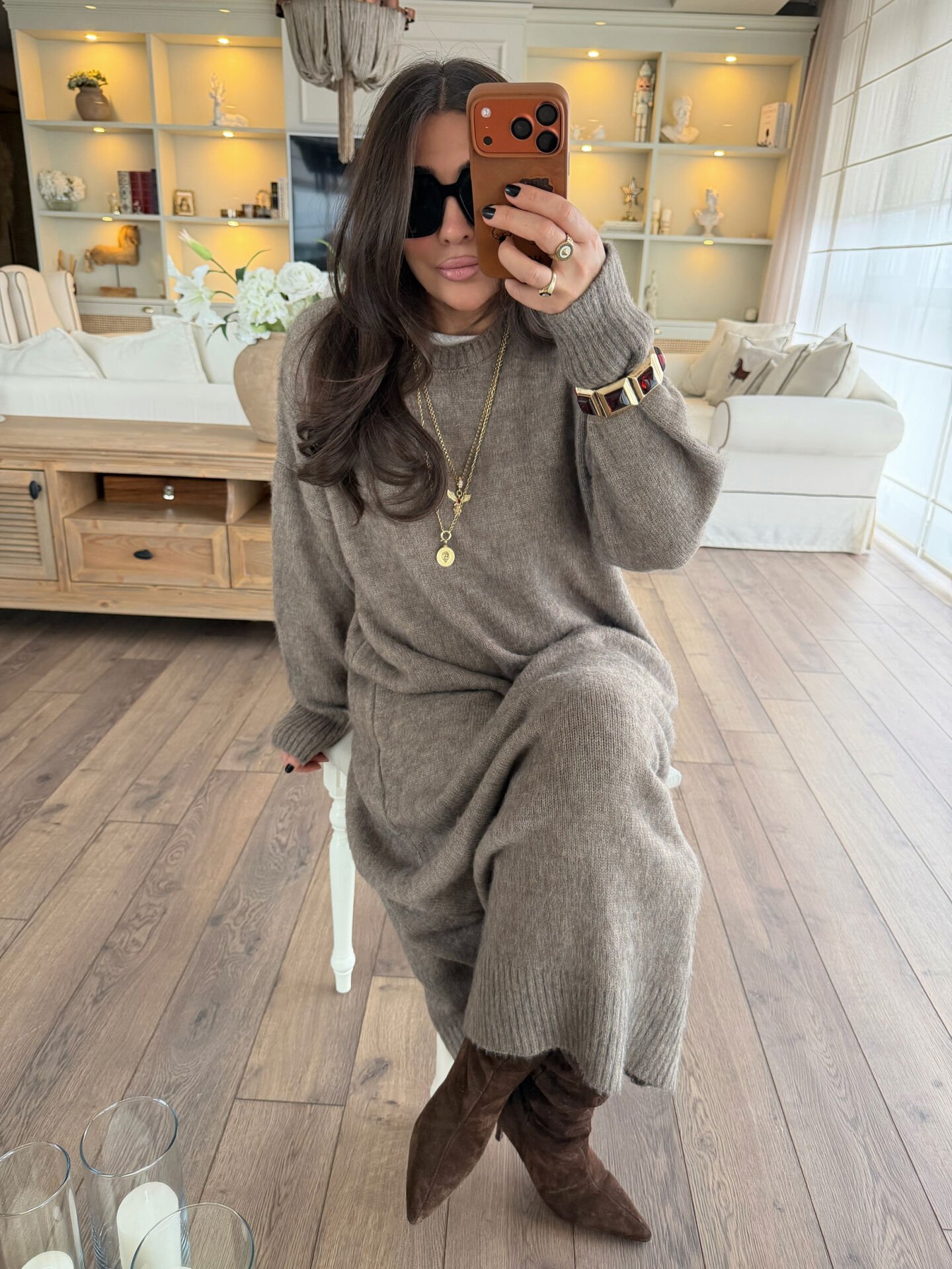 Yumoş Maxi Triko Elbise