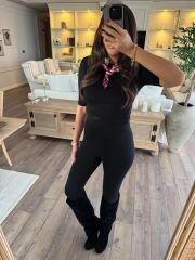 Modal kumaş toparlayıcı tayt siyah