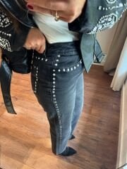 Zımbalı Antrasit Zara Jean