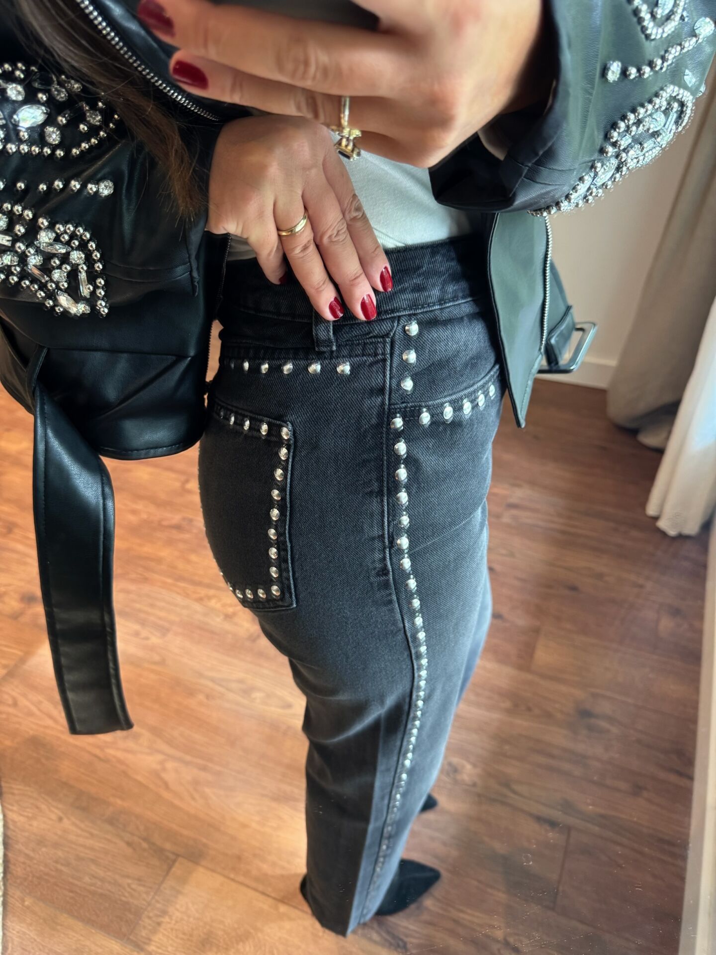 Zımbalı Antrasit Zara Jean