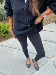 Modal kumaş lacivert tayt