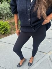 Modal kumaş lacivert tayt