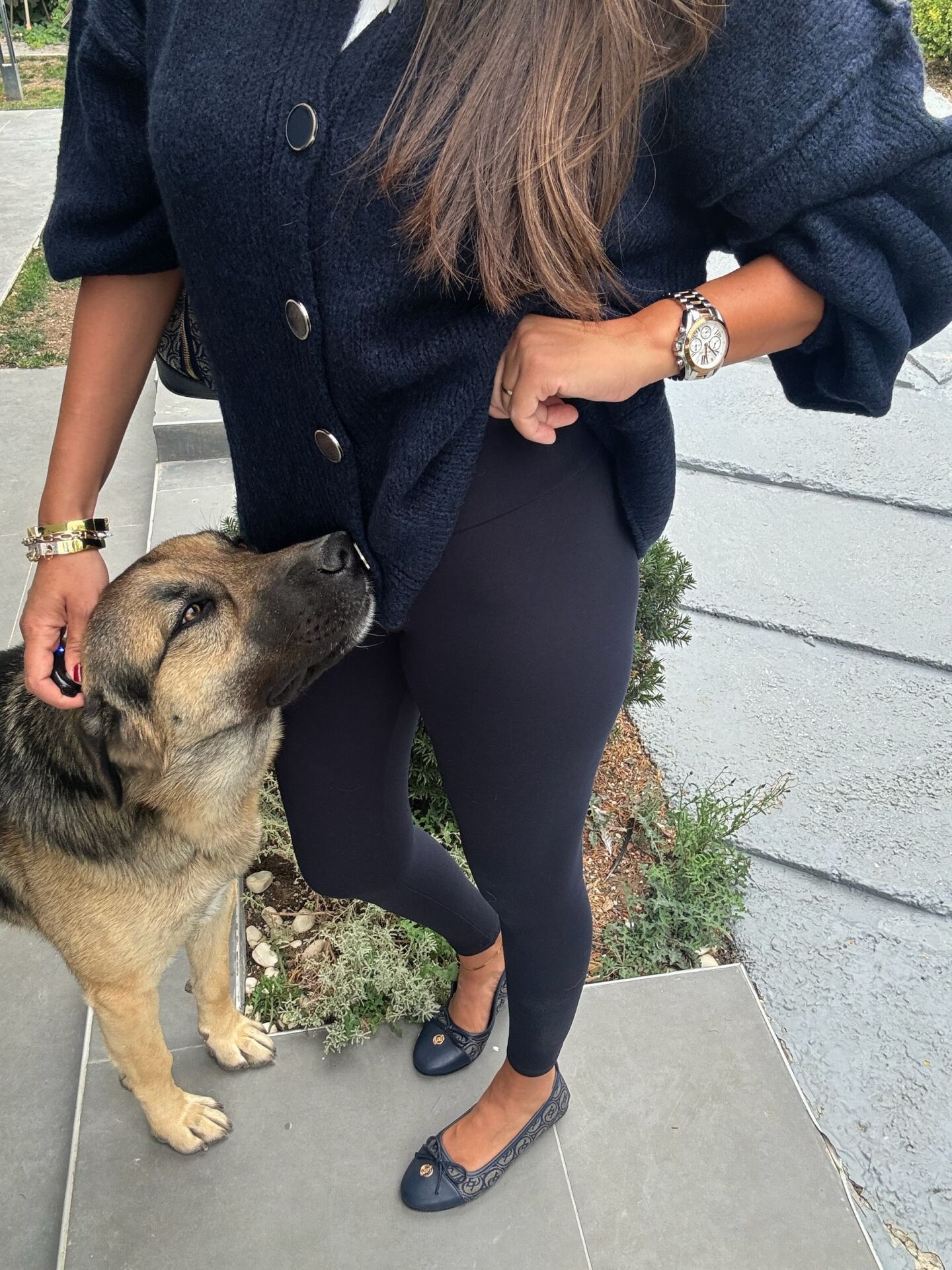 Modal kumaş lacivert tayt