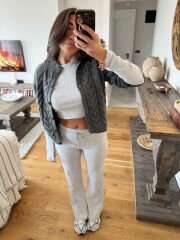 Pamuklu Gri Fit Takım