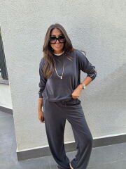 Oysho antrasit takım