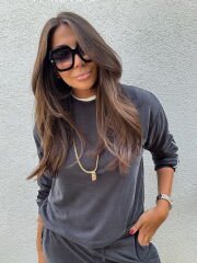 Oysho antrasit takım