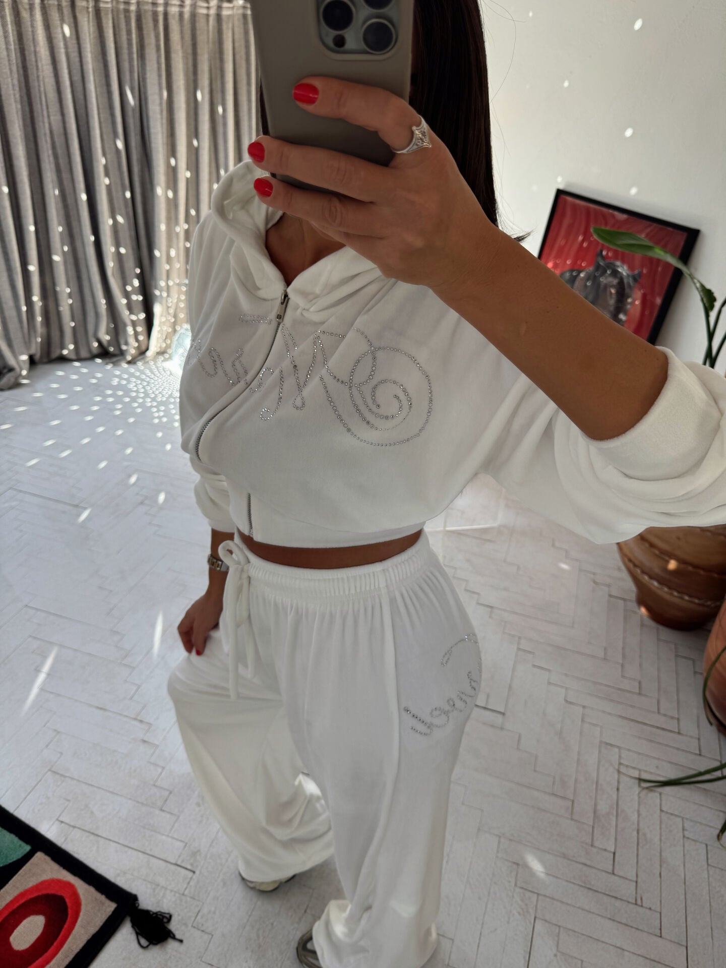 BEVERLY KADİFE TAŞLI TAKIM