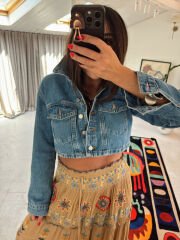 ZRA Crop Kot Ceket