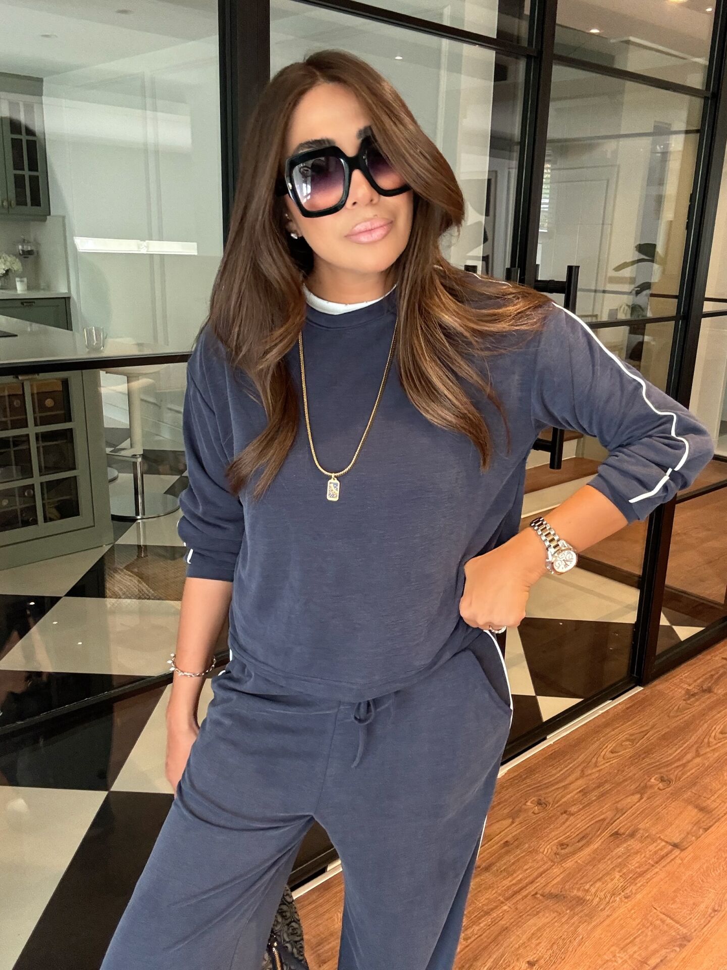 Oysho takım lacivert