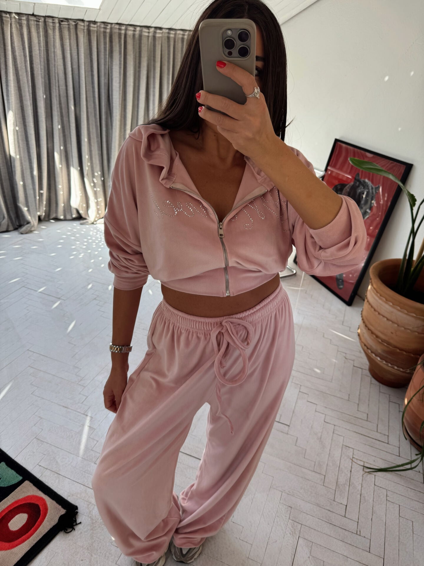 BEVERLY KADİFE TAŞLI TAKIM