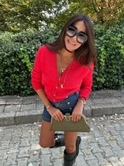 Nar çiçeği yumuşak tüylü hırka