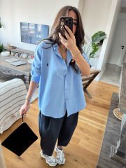 Polo Pamuklu Gömlek Mavi