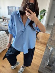 Polo Pamuklu Gömlek Mavi