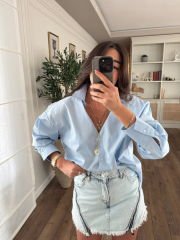 ZRA bebe mavi gömlek