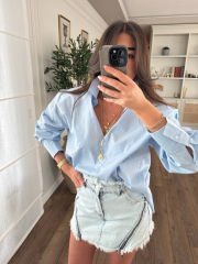 ZRA bebe mavi gömlek