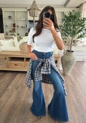 İspanyol paça jean