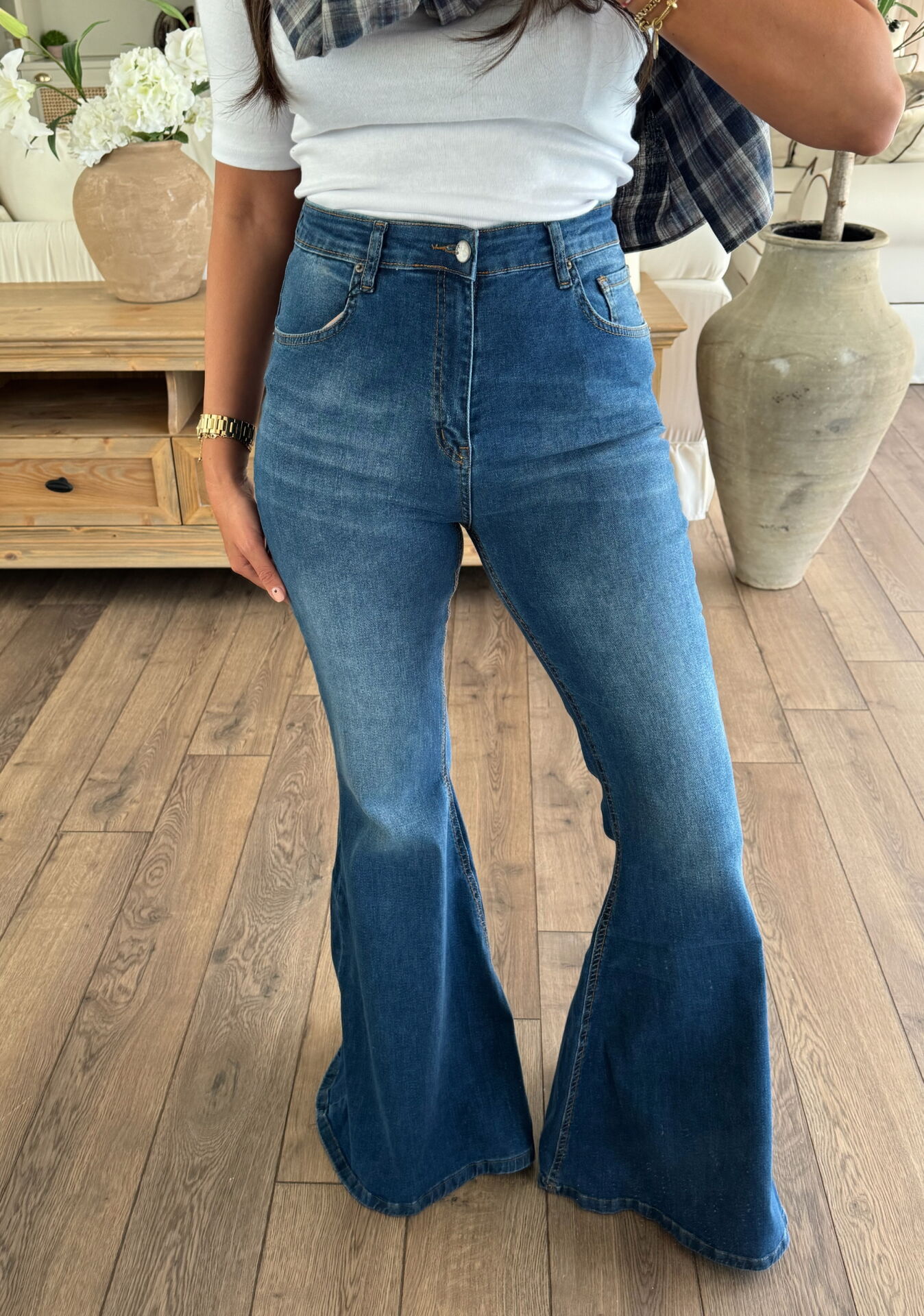 İspanyol paça jean