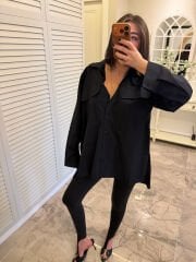 Cepli Oversize Gömlek