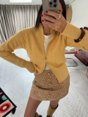 CASHMERE ŞERİTLİ ÇİFT FERMUARLI HIRKA