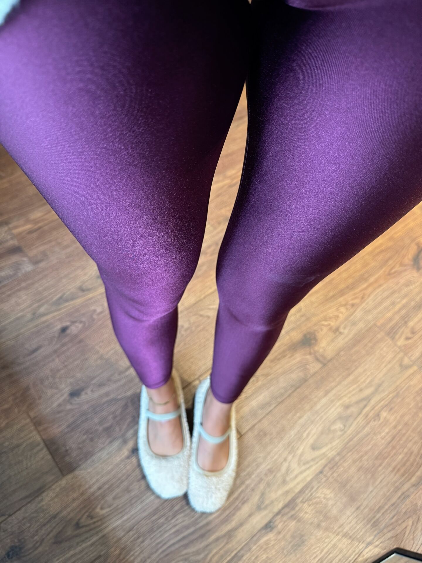 Karol mürdüm parlak tayt