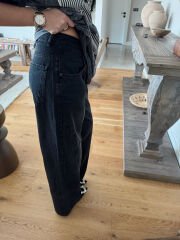 Yıkamalı Barrel Jean