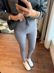 Alo bağcıklı modal soft tayt gri