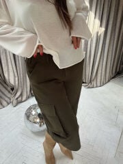 BERMUDA KARGO PANTOLON HAKİ