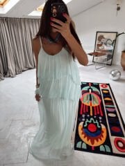 Azure Soleil Maxi İthal Elbise