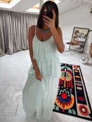Azure Soleil Maxi İthal Elbise