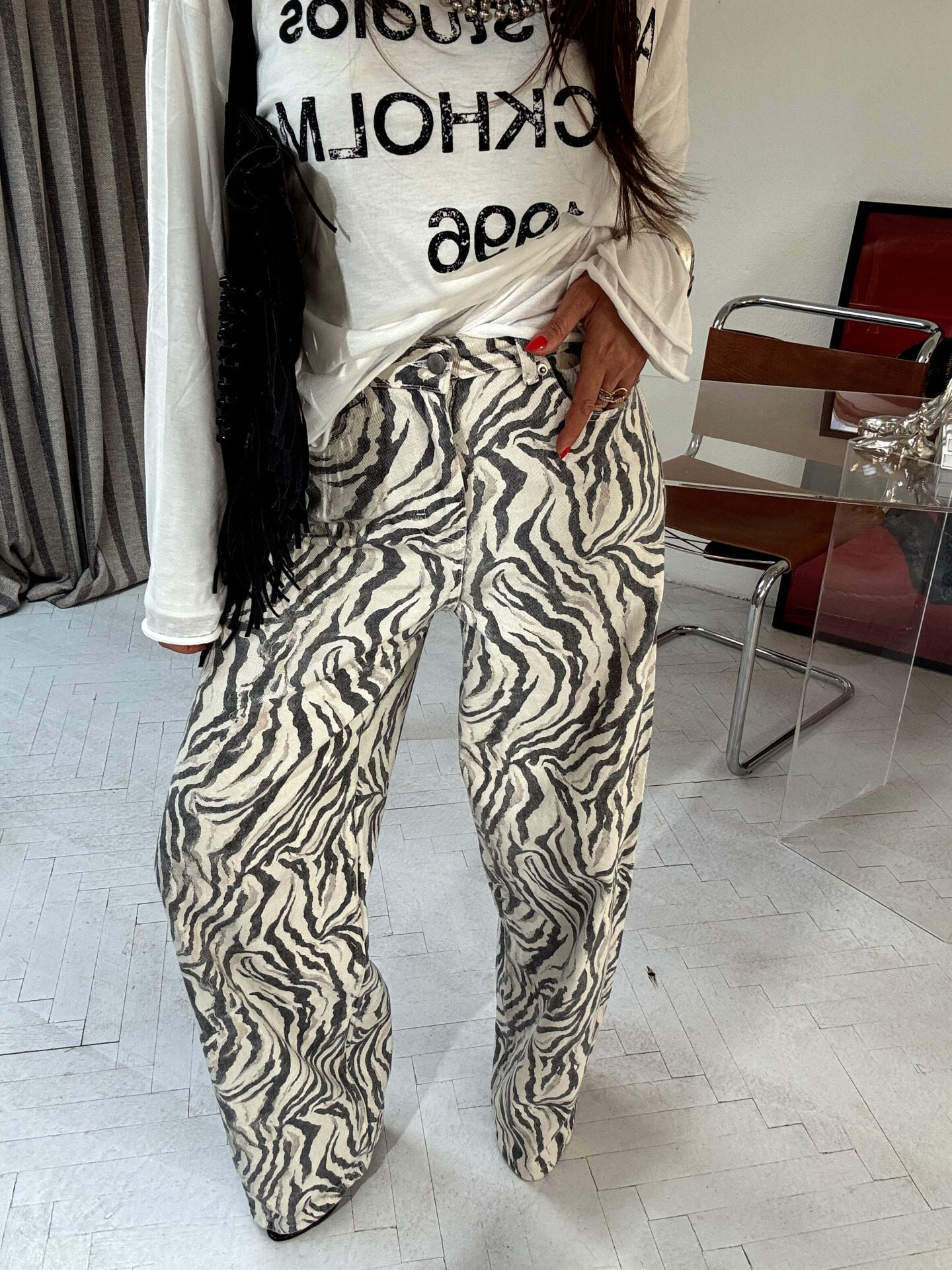 ZEBRA PALAZZO JEAN