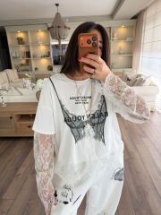 Dantelli Tasarım Tshirt