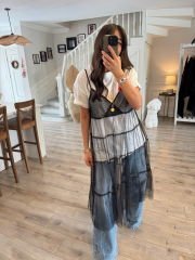 Tasarım tül elbise