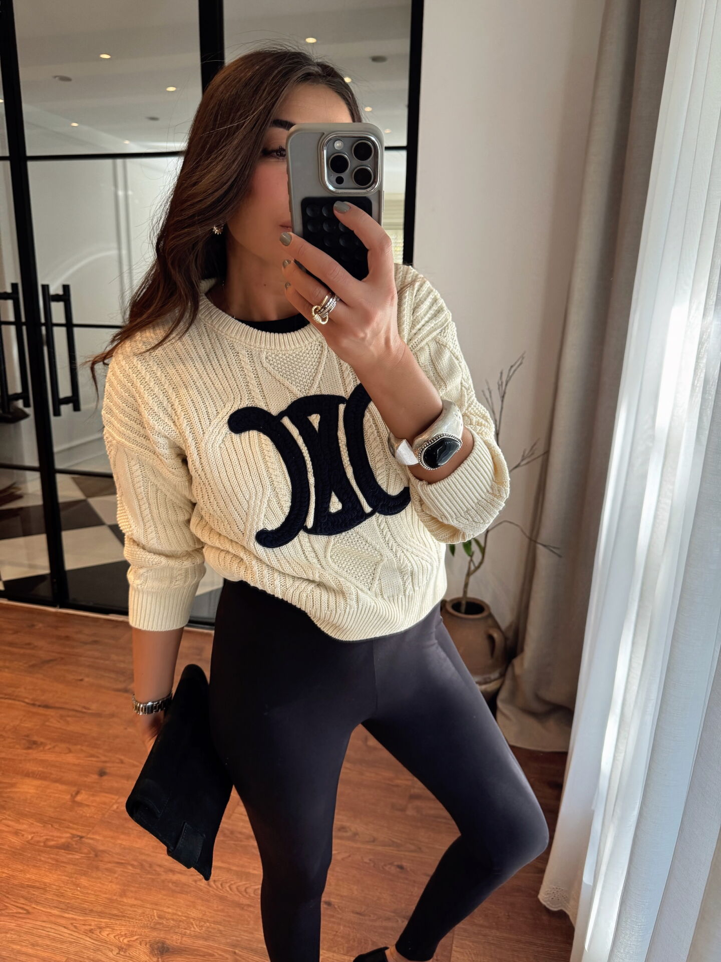 Ekstra yüksek bel soft kumaş katya tayt